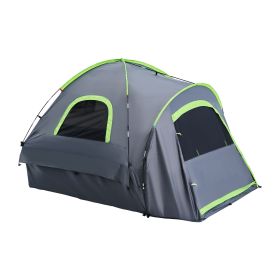 Pickup Truck Tent, Fit 5.5-6.0 ft Truck Tents for Camping, Waterproof PU2000mm 2-3 Person Sleeping Truck Bed Tent with Double Layer Design Windows