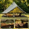 Oxford Bell Tent for Family Camping - Spacious 13.1ft Yurt with Stove Jack, Large Glamping Tents for 4-8 People