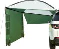Portable SUV Side Awning with Removable Privacy Wall - Quick Setup Vehicle Shelter, Heavy-Duty Large Shade Cover, Universal Fit for Camping, Jeep, Van