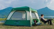 6 Person Instant Cabin Tent - Easy Setup Pop Up Tent for Family Camping