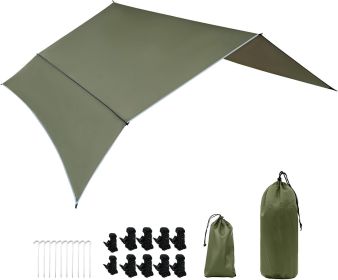 Plus Size Waterproof Camping Tarp Shelter with Detachable Side Wall