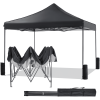 10x10 FT Pop Up Canopy Tent with Slant Legs and Carrying Bag, Easy Setup Outdoor Shelter for Patio, Garden, Beach, Grey (Shipment from Walmart)