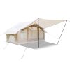 6.3m ² Inflatable Camping Tent with canopy , 4 Season Waterproof Windproof, Clear Skylight & 420D Oxford Waterproof, Air Tent with Mesh Windows/Doors