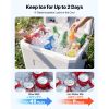 Hard Cooler, 24QT Portable Cooler, Leak-Resistant Coolbox Keeps Contents Cool for 48 Hours, Insulated Chests with Ice Retention and Heavy-Duty Handle
