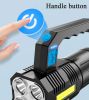 4-Modes Torch 990000LM Handheld LED Flashlight USB Rechargeable Waterproof(Free shipping via DHL Ground/FedEx Ground; can't ship via USPS self-pickup.