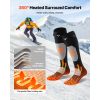 Heated Socks, X-Large Size, 5000mAh Battery Rechargeable Heating Socks with 4 Heating Levels, Electric Heated Sock with APP Control for Men Women