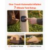 Camping Tent, 6 Person Inflatable Cabin Tent with Rechargeable Pump, TPU Air Tube & 4 Large Mesh Windows