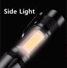2× Mini Aufladbar 950000LM Hell COB LED Taschenlampen Taktische Fackel+Box