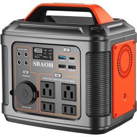 Portable Power Station P302,300W 296Wh Backup Lithium Battery,Solar Generator For Home And Outdoor Emergency Power Supply,Solar Panel Is Not Incl (Option: 110V-300W)