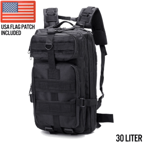 XG-MB30 - Small Tactical Backpack Survival Bag (30 Liter) (Color: Black)