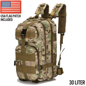 XG-MB30 - Small Tactical Backpack Survival Bag (30 Liter) (Color: CP Camo)