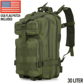 XG-MB30 - Small Tactical Backpack Survival Bag (30 Liter) (Color: Army Green)