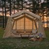 8 m ² Inflatable Tents for Camping, Blow Up Tent with Hand Pump, Easy Setup InflatableTent 4 Season Tent