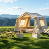 8 m ² Inflatable Tents for Camping, Blow Up Tent with Hand Pump, Easy Setup InflatableTent 4 Season Tent