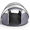 4 Person Pop Up Tent for Camping, Waterproof Instant Family Tent with Front Awning, Automatic Tent Throw Pop Up Instant Flip Pop Tent for Camping