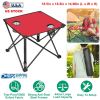 Fresh Fab Finds 1Pc Foldable Camping Table Portable Picnic Table Lightweight Travel Desk with 2 Cup Holders Carrying Bag