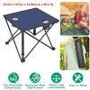 Fresh Fab Finds 1Pc Foldable Camping Table Portable Picnic Table Lightweight Travel Desk with 2 Cup Holders Carrying Bag