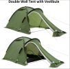 4 Season Mountaineering Tent for 2 Person - Alpine-Ready Waterproof Shelter, Extreme Weather Rated