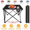 Fresh Fab Finds 1Pc Foldable Camping Table Portable Picnic Table Lightweight Travel Desk with 2 Cup Holders Carrying Bag