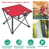 Fresh Fab Finds 1Pc Foldable Camping Table Portable Picnic Table Lightweight Travel Desk with 2 Cup Holders Carrying Bag