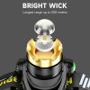 99000000LM Stärkste wiederaufladbare Stirnlampe Superhelles LED Kopf Taschenlamp