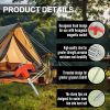 Screw in Tent Stakes orange 10pack