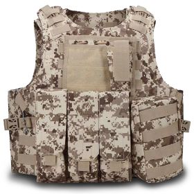 XVest V1 Tactical Plate Carrier Vest with Molle (Color: Desert ACU)